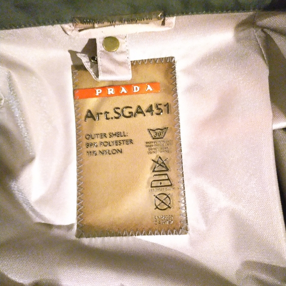 Prada Tg50 men's black lined rain car coat size 50 - Picture 8 of 13